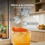Máquina de hielo comercial con 2 tipos de llenado - hasta 45 kg al día y 11 kg de depósito MH45K Avera - Imagen 6