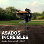Asador de carbón de 18" 44 cm con termómetro AC18P Avera - Imagen 5