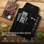 Kit de utensilios para asador de acero inoxidable - 28 piezas ADA28 Avera - Imagen 3