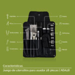Kit de utensilios para asador de acero inoxidable - 28 piezas ADA28 Avera - Imagen 4