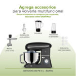 Batidora de pedestal 6 L con 6 velocidades 660 W + 3 accesorios BAM02 Avera - Imagen 8