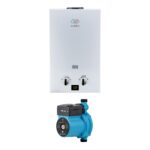 Combo Calentador instantáneo gas LP 12 L, 2.5 Servicios + Presurizador 35 L C12LPR35L Avera