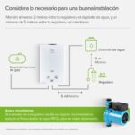 Calentador de agua instantáneo para gas natural 3.5 Servicios, 16 Litros/Minuto C16LNAT Avera - Imagen 10