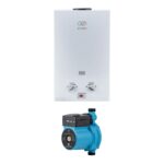 Combo Calentador instantáneo gas LP 16 L, 3.5 Servicios + Presurizador 72 L C16LPR72L Avera