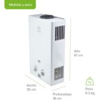 Combo Calentador instantáneo gas LP 16 L, 3.5 Servicios + Presurizador 72 L C16LPR72L Avera - Imagen 4