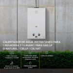 Combo Calentador gas LP 8 L, 1.5 Servicios + Presurizador 35 L C8LPR35L Avera - Imagen 3