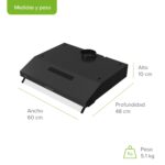 Tricombo Parrilla de inducción 4 quemadores 59 cm + Campana de pared negra 60 cm + Horno eléctrico 127 V 67 L PIV4CEA60NHEL127 Avera - Imagen 11