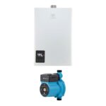 Combo Calentador instantáneo modulante gas LP 24 L, 4 Servicios + Presurizador 72 L CM24PR72L Avera