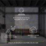Cámara de seguridad con visión nocturna y panel solar + WiFi CS01 Avera - Imagen 2