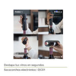 Sacacorchos eléctrico recargable con accesorios DC01 Avera - Imagen 4