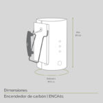 Encendedor de carbón de acero inoxidable ENCA01 Avera - Imagen 4