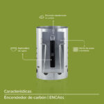 Encendedor de carbón de acero inoxidable ENCA01 Avera - Imagen 3