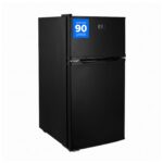 Frigobar 90 L 3.2 pies cúbicos con congelador independiente - negro FB02D Avera
