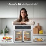 Horno eléctrico y freidora de aire de puertas francesas XL 25L con 18 funciones preestablecidas 1700 W HPF01 Avera - Imagen 5