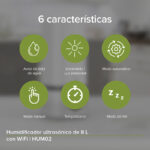 Humidificador ultrasónico de 8 L inteligente WiFi Cobertura 1.8m2 HUM02 Avera - Imagen 5