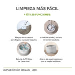 Trapeador mop de microfibra - Cubeta separa agua limpia y sucia LM01 Avera - Imagen 5