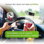 Licuadora con 2 vasos portátiles de 600 ml LP01 Avera - Imagen 6