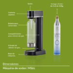Máquina para hacer agua con gas 1 L + cilindro de CO2 MS01 Avera - Imagen 4