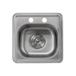 Tarja fregadero de acero inoxidable de empotre – 1 tina PAF01S Avera - Imagen 3