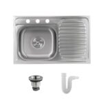 Tarja fregadero de acero inoxidable de empotre – 1 tina con escurridor PAF02S Avera