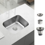 Tarja fregadero de acero inoxidable de submontaje – 1 tina PAF03U Avera - Imagen 2