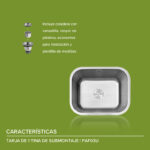 Tarja fregadero de acero inoxidable de submontaje – 1 tina PAF03U Avera - Imagen 9