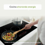 Tricombo Parrilla de inducción 5 quemadores con booster 90 cm + Campana de pared tipo T 90 cm + Horno eléctrico 67 L PIV590CEV90BNHEL127 Avera - Imagen 8