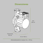 Combo Calentador instantáneo gas LP 16 L, 3.5 Servicios + Presurizador 72 L C16LPR72L Avera - Imagen 10