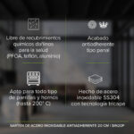 Sartén de acero inoxidable acabado panal - 20 cm SIN20P Avera - Imagen 2