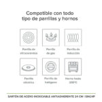 Sartén de acero inoxidable acabado panal - 24 cm SIN24P Avera - Imagen 6