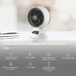 Ventilador de Escritorio Inteligente WiFi de 10" Silencioso, 3 Velocidades y Pantalla Digital VE01 Avera - Imagen 2