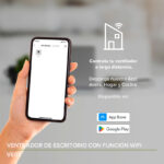 Ventilador de Escritorio Inteligente WiFi de 10" Silencioso, 3 Velocidades y Pantalla Digital VE01 Avera - Imagen 4
