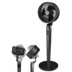 Ventilador de pedestal de 24 velocidades, rotación 360°, oscilación 120° con control VENTOR05 Avera