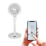 Ventilador de Pedestal Inteligente WiFi, Oscilación de 90°, Pantalla Digital, Temporizador 8h y 3 Velocidades VP01 Avera - Imagen 2