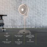 Ventilador de Pedestal Inteligente WiFi, Oscilación de 90°, Pantalla Digital, Temporizador 8h y 3 Velocidades VP01 Avera - Imagen 3