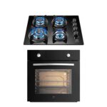 Combo Parrilla de gas 4 quemadores vidrio templado 60 cm + Horno gas LP 58 L VT4HE00LP Avera