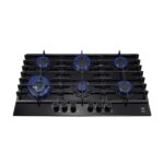 Combo Parrilla de gas 6 quemadores vidrio templado 90 cm + Campana de pared curva negra 90 cm VT6CEV90N Avera - Imagen 7