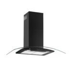 Combo Parrilla de gas 6 quemadores vidrio templado 90 cm + Campana de pared curva negra 90 cm VT6CEV90N Avera - Imagen 2